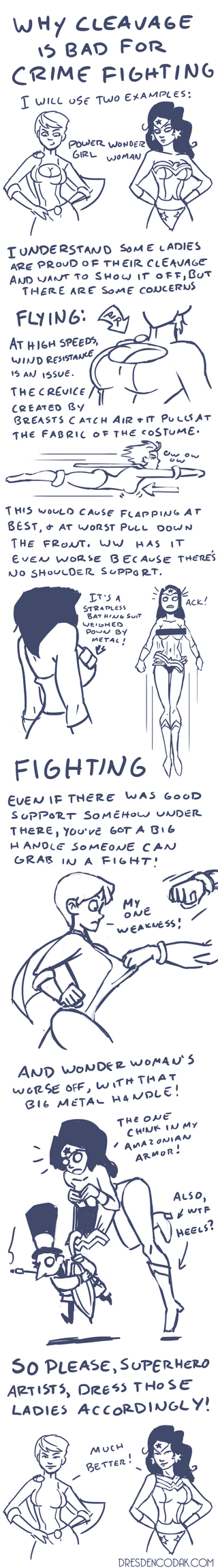 Illustration for article titled Why Cleavage Is Bad For Crime Fighting